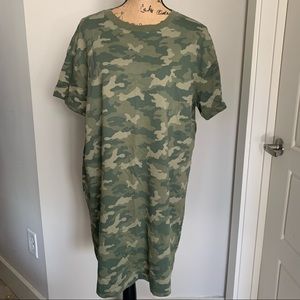 Old Navy Camouflage T-Shirt Dress Size L NWT